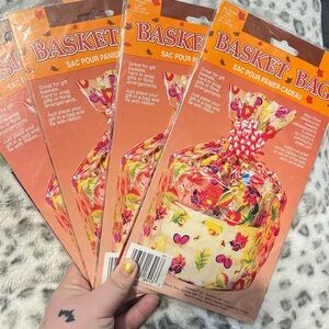 Basket Bags with Floral Design